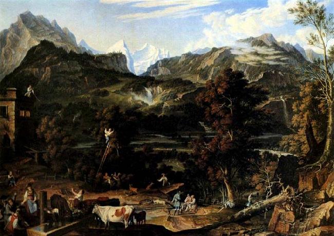 Joseph Anton Koch The Upland near Bern France oil painting art
